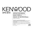 KENWOOD DPX4010 Manual de Usuario