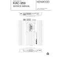 KENWOOD KAC959 Manual de Servicio