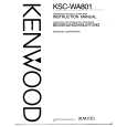KENWOOD KSCWA801 Manual de Usuario