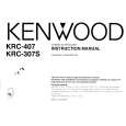 KENWOOD KRC307S Manual de Usuario