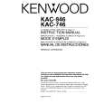 KENWOOD KAC846 Manual de Usuario