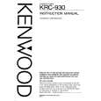 KENWOOD KRC930 Manual de Usuario