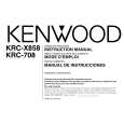 KENWOOD KRCX858 Manual de Usuario