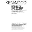 KENWOOD KDCMP6025 Manual de Usuario