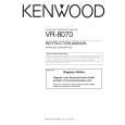 KENWOOD VR8070 Manual de Usuario