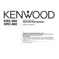 KENWOOD KRC902 Manual de Usuario