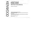 KENWOOD KAC644 Manual de Usuario