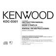 KENWOOD KDCD301 Manual de Usuario