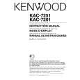 KENWOOD KAC7251 Manual de Usuario