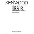 KENWOOD KCAR41FM Manual de Usuario