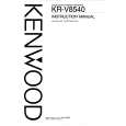 KENWOOD KRV8540 Manual de Usuario