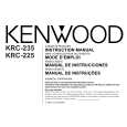 KENWOOD KRC225 Manual de Usuario