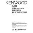 KENWOOD EZ500 Manual de Usuario