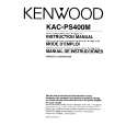 KENWOOD KACPS400M Manual de Usuario