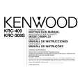 KENWOOD KRC309S Manual de Usuario