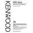 KENWOOD KDC8003 Manual de Usuario