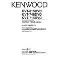 KENWOOD KVT815DVD Manual de Usuario