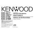 KENWOOD KDCX617 Manual de Usuario