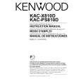 KENWOOD KACX810D Manual de Usuario
