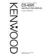KENWOOD CS4025 Manual de Usuario