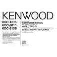 KENWOOD KDCX615 Manual de Usuario