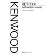 KENWOOD KET-1000 Manual de Usuario
