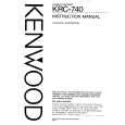 KENWOOD KRC740 Manual de Usuario