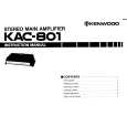 KENWOOD KAC801 Manual de Usuario