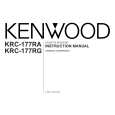 KENWOOD KRC-177RG Manual de Usuario