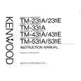 KENWOOD TM231E Manual de Usuario
