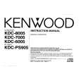 KENWOOD KDC6005 Manual de Usuario