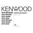 KENWOOD DPX-3050 Manual de Usuario