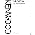 KENWOOD KRV8030 Manual de Usuario
