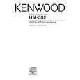 KENWOOD HM332 Manual de Usuario